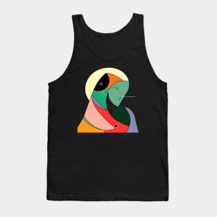 Artsy Smoking Man Tank Top